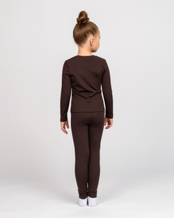 Термобілизна для дівчинки коричневого кольору (арт. 5722400305)