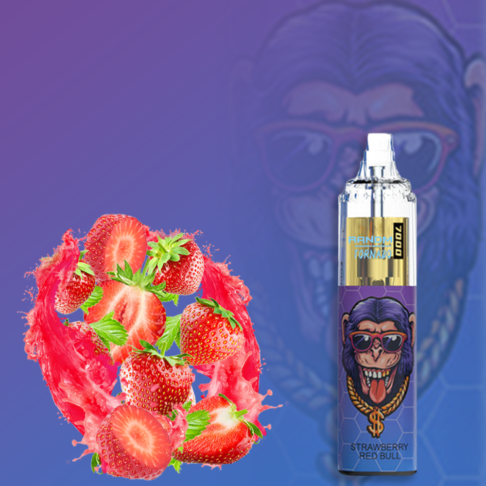 RandM Tornado 7000 2% Strawberry Red Bull