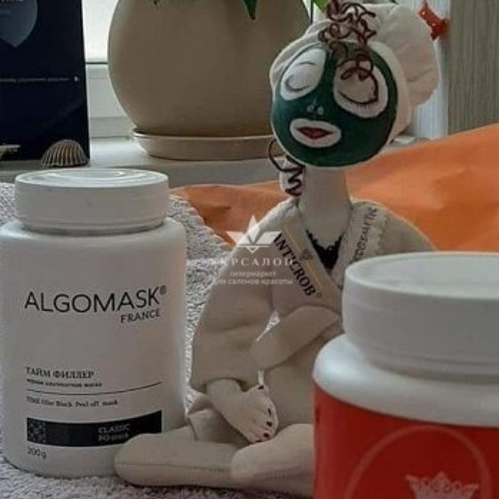 Альгинатная маска тайм филлер черная Time Filler Black Peel off mask, Algomask