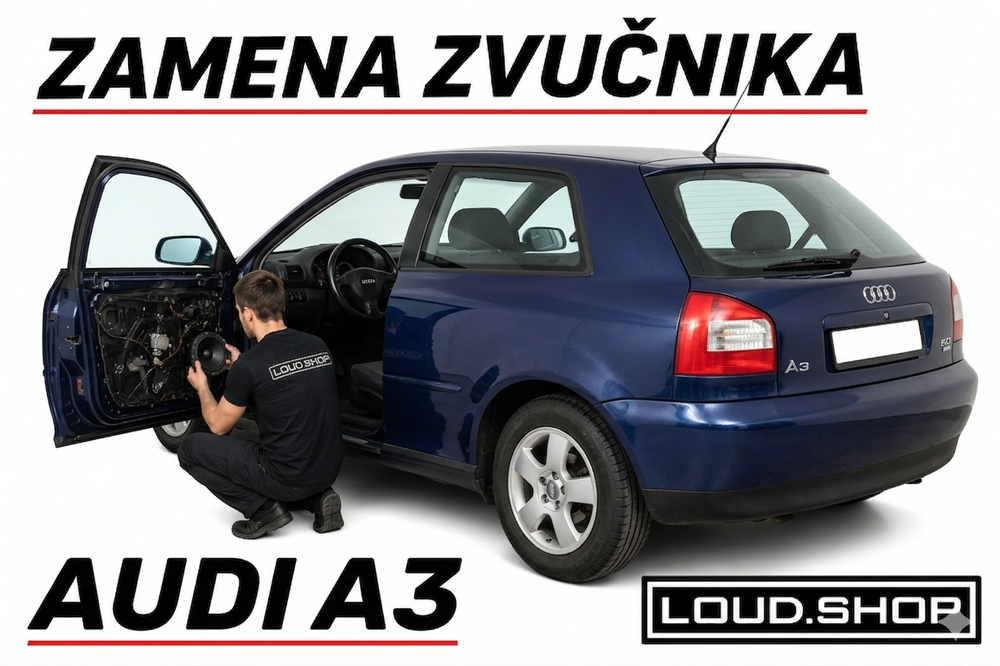 Komplet Zvučnika za Audi A3 8P