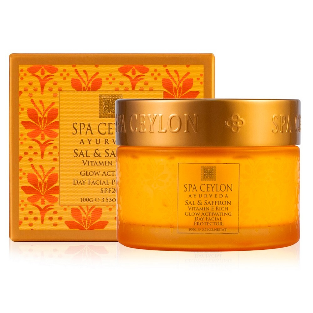 Дневной крем-протектор для сияния с SPF 20 защитой Шореа и Шафран 100 г, SPA Ceylon