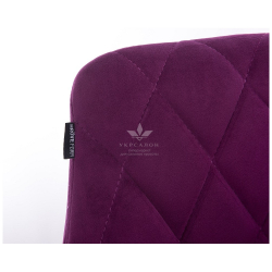 Стільчик для візажу Lari velor black