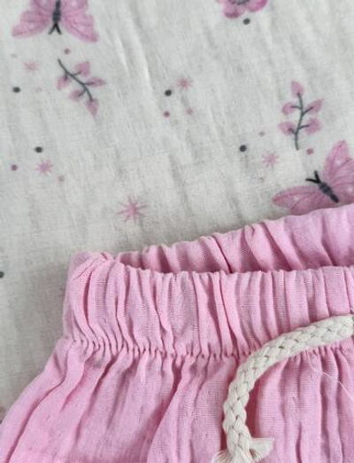 Костюм 2в1: футболка, шорти "Summer", муслін ТМ "Caramio"