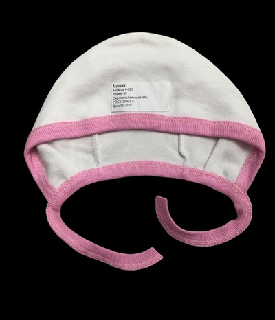 Шапочка із зав'язками, кулір ТМ "Happy ToT" (3-4 міс, 40 см)