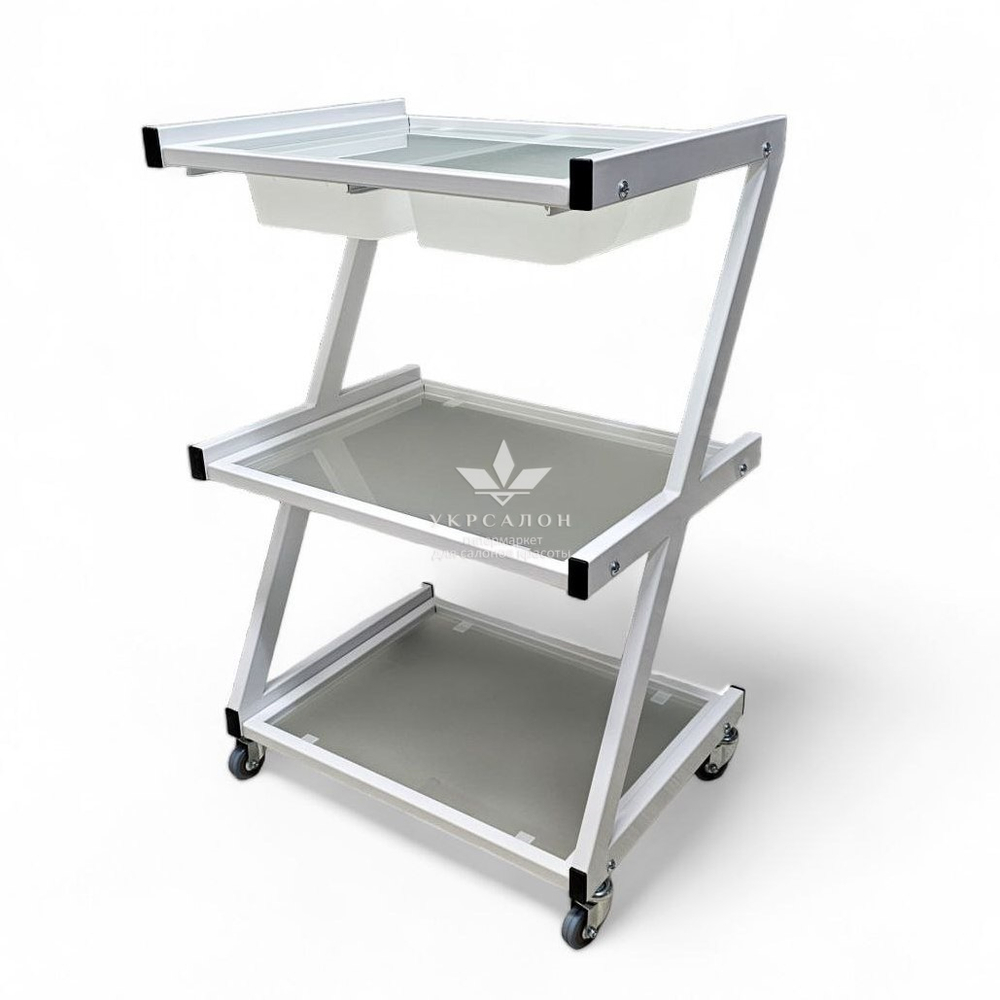 Косметологическая тележка R-72 white
