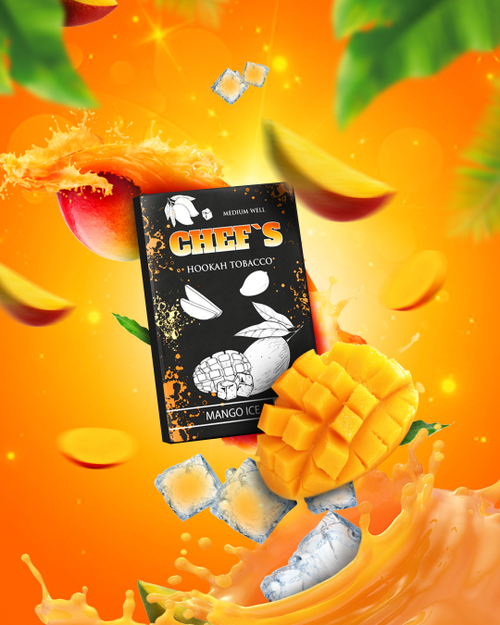Тютюн для кальяну Chef's Mango Ice (Крижаний Манго) 40г | 100г