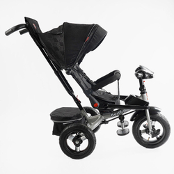 Дитячий триколісний велосипед Best Trike 6088 F надувні/фара, з USB, пультом, батьківською ручкою