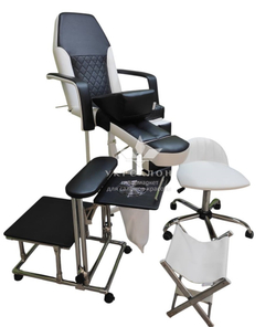 Педикюрное кресло с подставкой и вытяжкой Tertio, клином и стульчиком