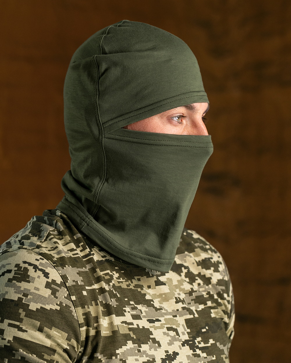 Балаклава кольору хакі чоловіча (арт. 3962200101)