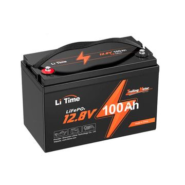 Акумуляторна батарея Li-TIME LiFePO4 12.8 100Ач 640Wh,(100/100A) M8, 170*198*166mm