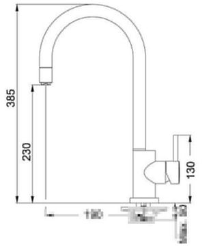 Змішувач кухонний FRANKE MATRIX DOCCIA (115.0029.626) хром