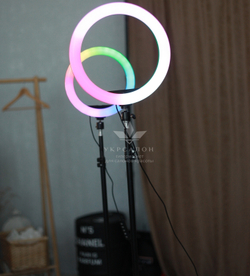 Кольцевая лампа Elexy 26 RGB c функцией работы от повербанка