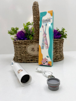 Электрическая детская зубная щётка (зеленый)