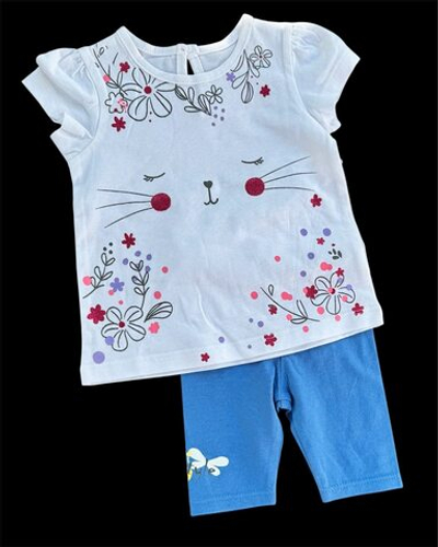 Костюм 2в1: футболка, бриджі "Кицюня", бавовна ТМ "Baby Club", "Boboli" (62 см)