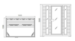 Інфрачервона сауна Elite Four (4 місця або 1 лежачи)