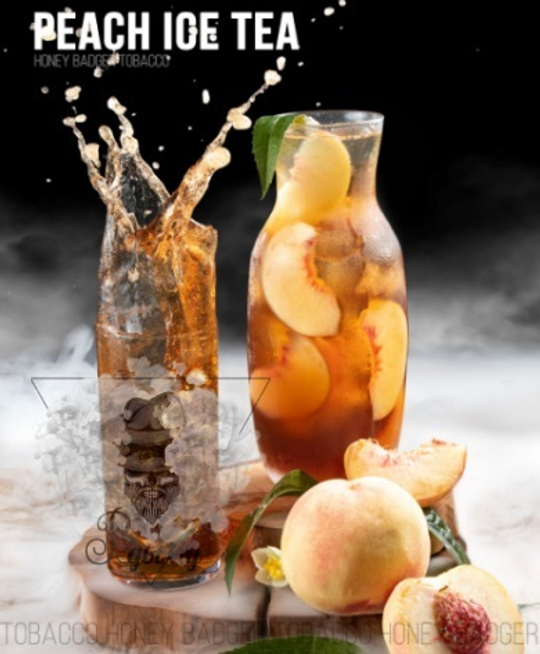 Табак Honey Badger Peach Ice Tea (Хани Баджер Персиковый Чай) Mild 100г
