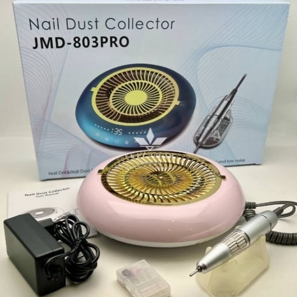 Витяжка+фрезер 2 в 1 для манікюру та педикюру JIMDOА-803Рrо