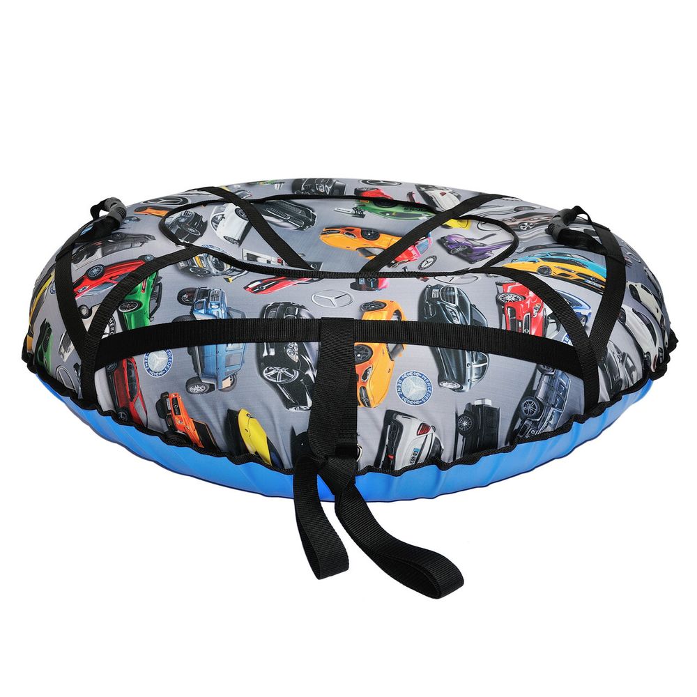 Надувные санки-ватрушки  для катания с горки "Mercedes" диаметр 100 см. (Оксфорд, ПВХ)