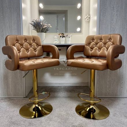 Стільчик для візаж Ralf gold