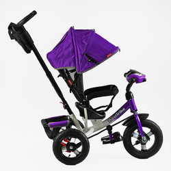 Дитячий триколісний велосипед Best Trike 3390 надувні/фара, з USB, пультом, батьківською ручкою