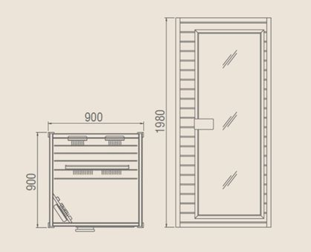 Інфрачервона сауна Elite Single (1 дорослий)