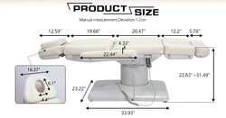 Косметологічна електрична кушетка L538A, (3 мотори)