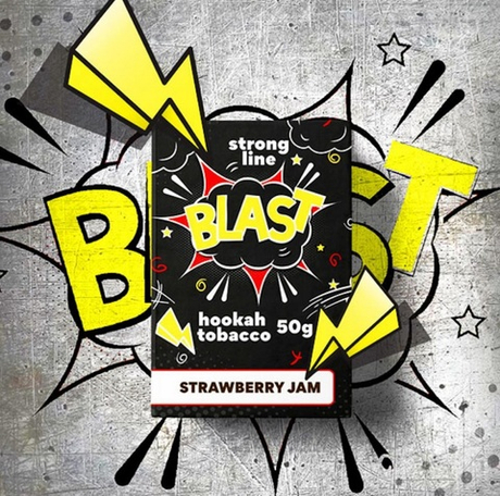 Табак для кальяна Blast Strong Strawberry Jam (Клубничный Джем) 50g