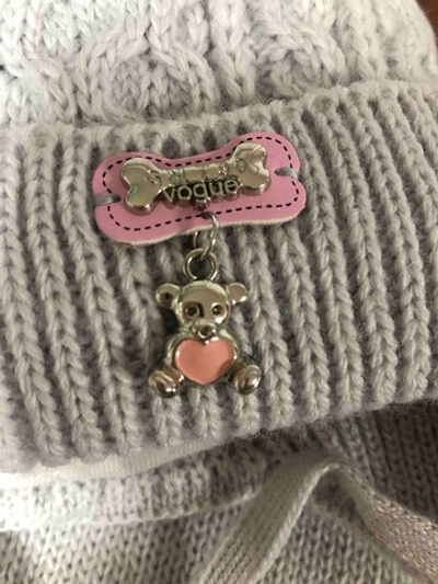 Шапочка із снудом "Vogue", акрил, вовна ТМ "Ambra" (р. 44-46)