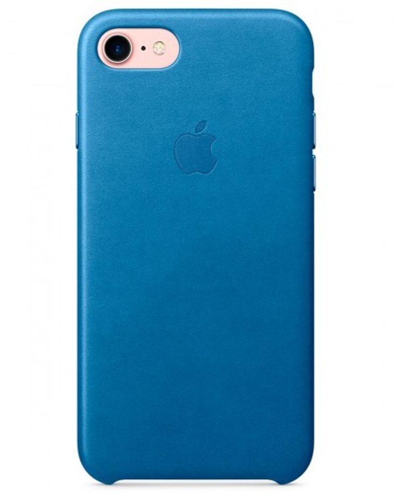 Чехол iPhone 7 Leather Case /electric blue/