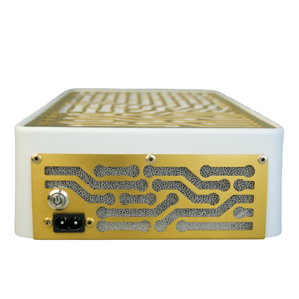 Вытяжка для маникюра настольная Ulka Nano, цвет белый (сетка золотая)