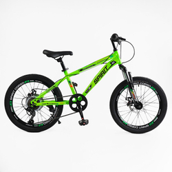Детский спортивный велосипед 20 дюймов Corso Spirit, оборудование Shimano