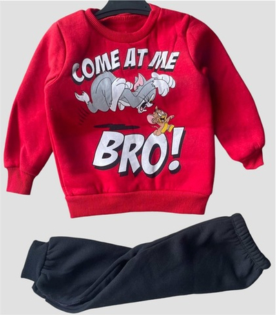 Костюм 2в1: світшот, штани "Tom & Jerry" трьохнитка з начосом TM "moYES"