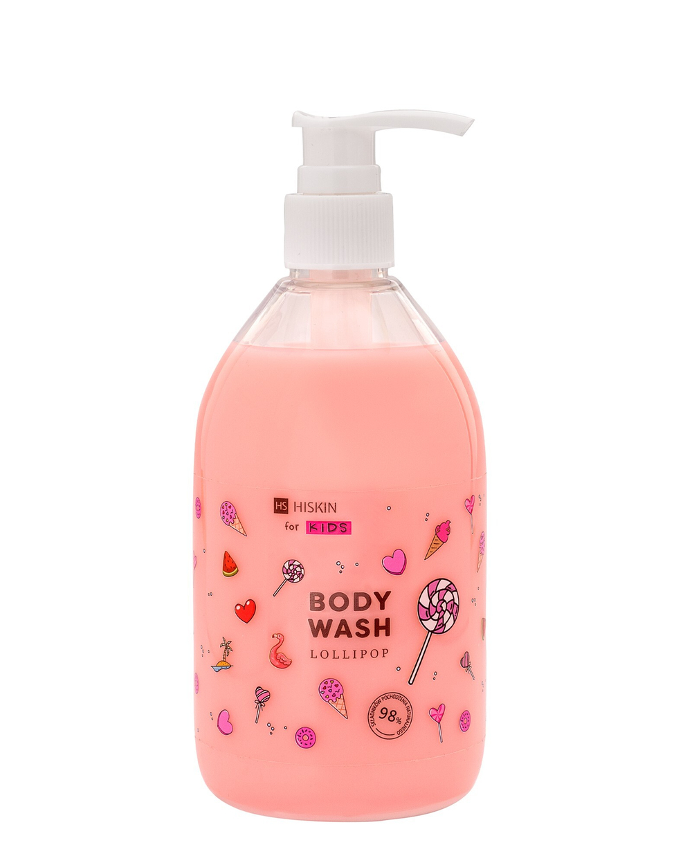 Дитячий гель для душу з ароматом льодяник HiSkin Kids Body Wash 400 мл (5907775547547)