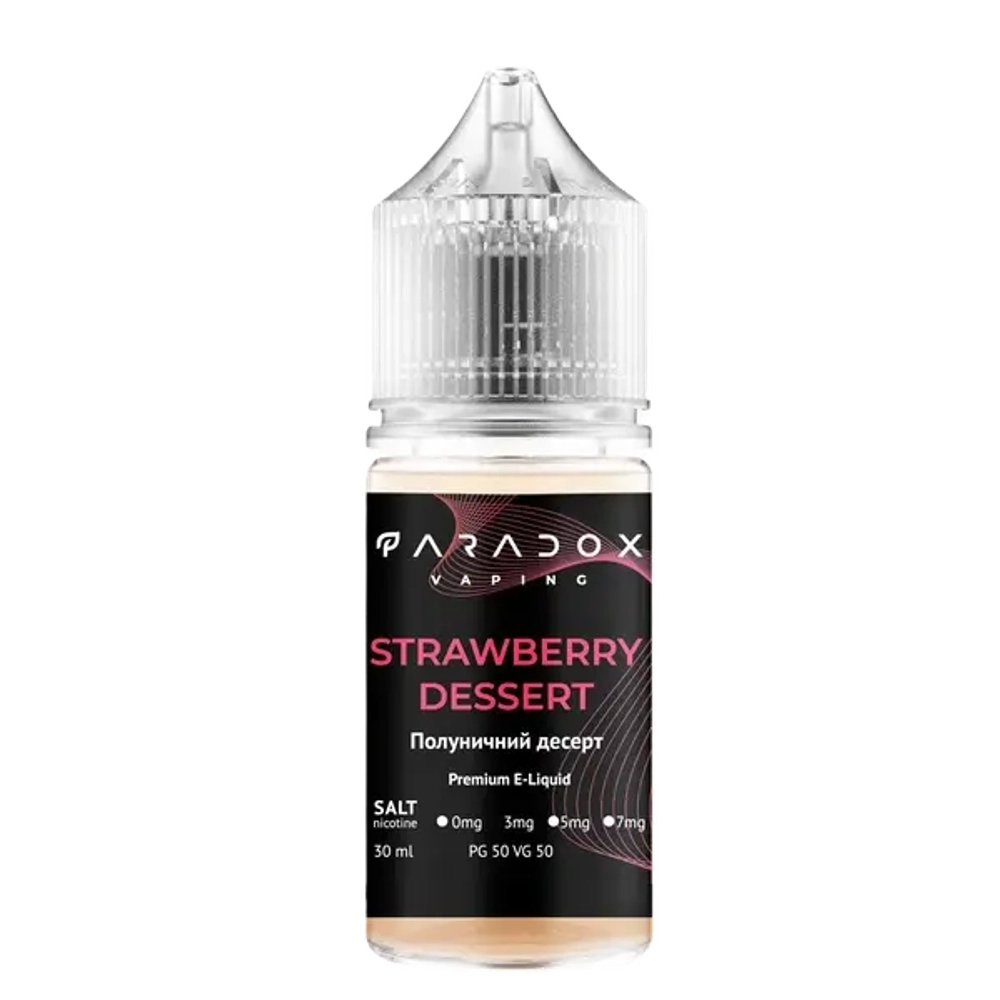 Солевая Жидкость Paradox Strawberry Dessert 30мl