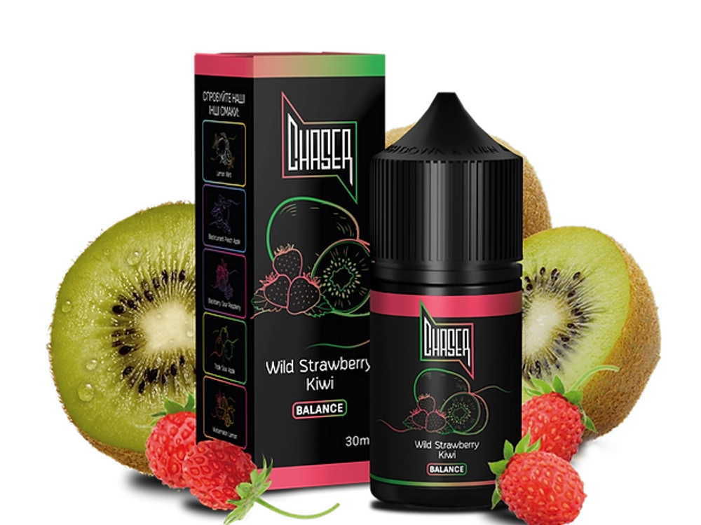 CHASER BLACK Wild Strawberry Kiwi (5%nic, 30ml)