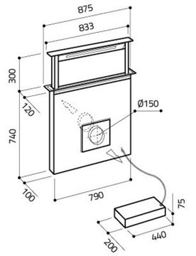 Витяжка ELICA ADAGIO GME BL/A/90