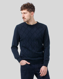 Джемпер чоловічий темно-синій (арт. 7662300402)