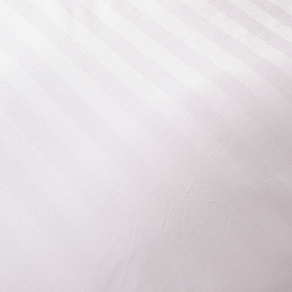 Пододеяльник Страйп Сатин Однотонный Отель белый 100% Хлопок 3x3 P3CTH037180215