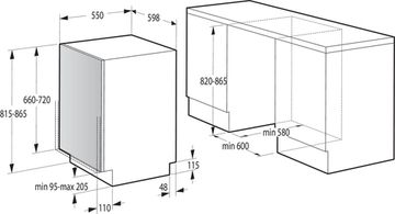 Вбудована посудомийна машина GORENJE GV 620 E10