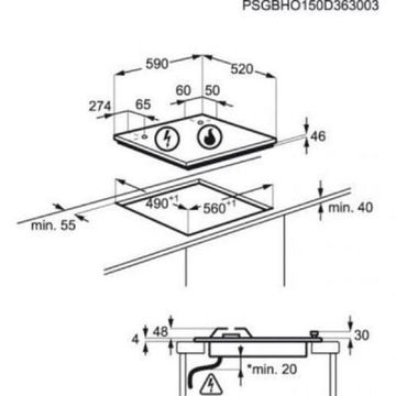Варильна поверхня ELECTROLUX GPE 363 RBV (GPE363RBV)