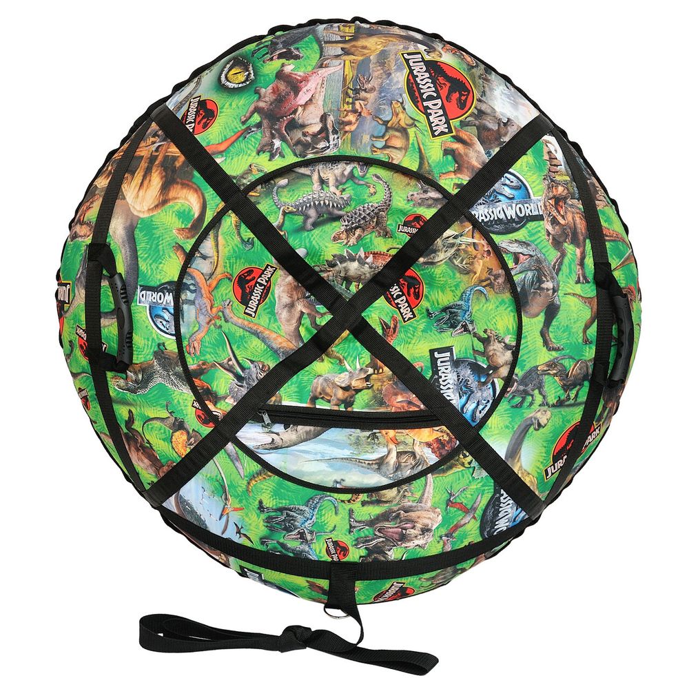 Надувные санки-ватрушки  для катания с горки "Dino" диаметр 100 см. (Оксфорд, ПВХ)