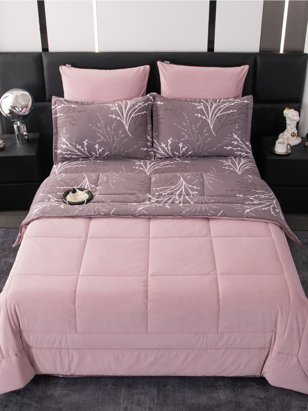 Комплект постельного белья Сатин Velouria Luxe с Одеялом VL006