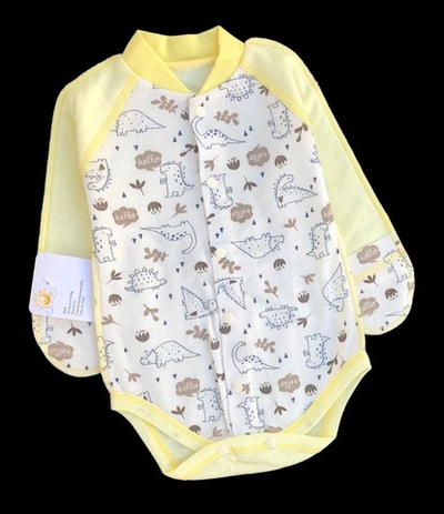 Боді з довгим рукавом "Принт", футер ТМ "Happy ToT" (62 см)