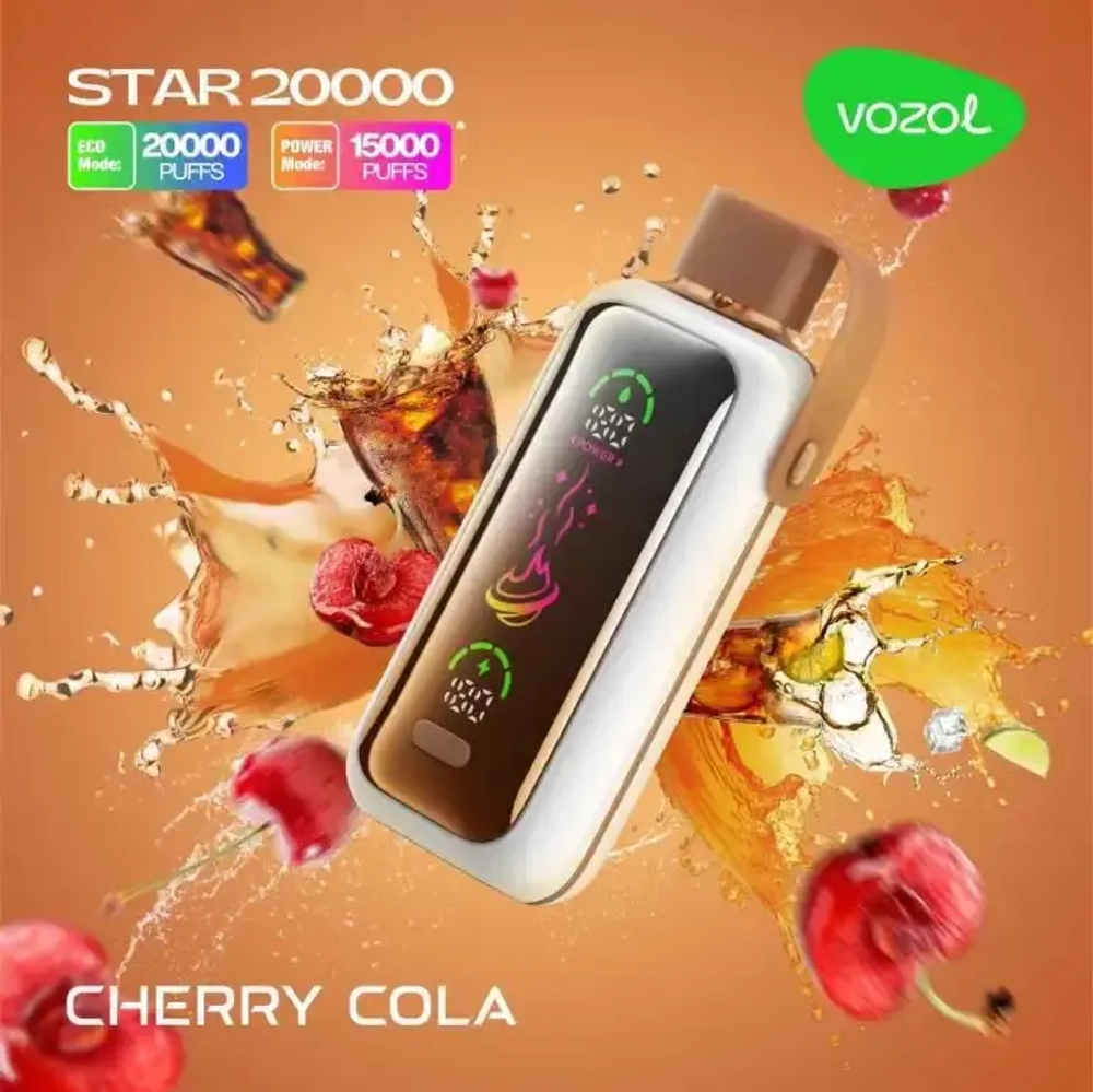 Vozol Star 20000 - Cherry Cola (5%nic)