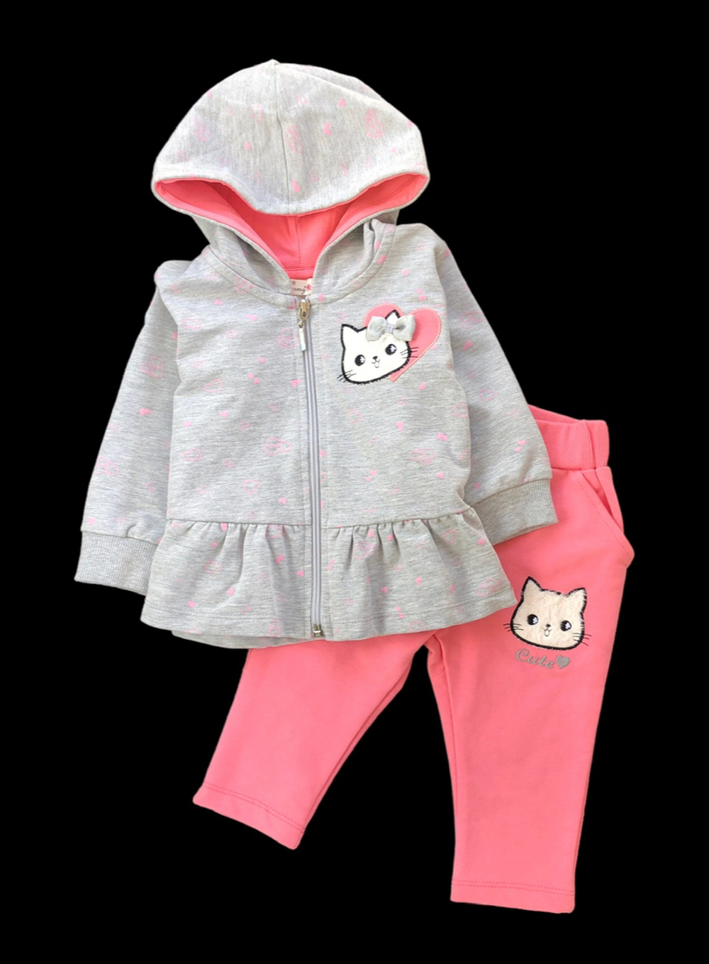 Костюм 2в1: кофта, штани "Kitty", двунитка ТМ "Barmy"