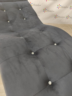 Анатомічна кушетка Tertio Gold зі стразами для лашмейкерів та бровістів