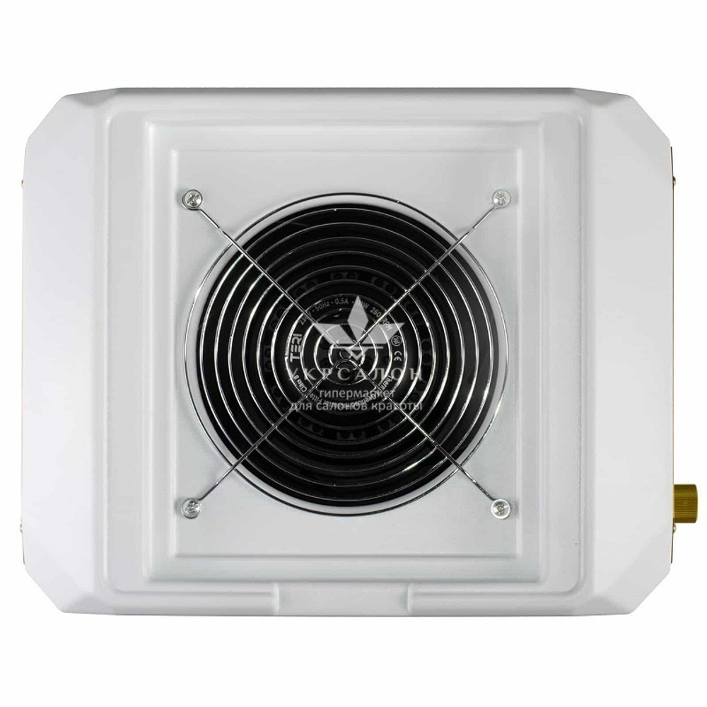 Настольная маникюрная вытяжка с HEPA фильтром Teri Diamond, цвет белый (сетка металлик)