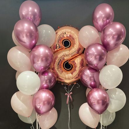 Шари з днем народження з цифрою