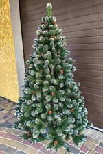 Искусственная заснеженная елка с шишками "Элитная" Высота 1.80м.