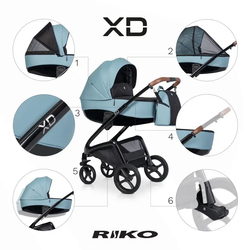 Універсальна коляска 2 в 1 Riko XD PRO